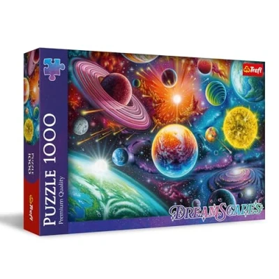 Afbeelding van Trefl DreamScapes: avontuur in de ruimte Puzzel 1000 stukjes Droomwereld beeldserie voor volwassenen en kinderen vanaf 14 jaar