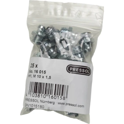Afbeelding van Pressol Conische smeernippel H1 recht, M 10 x 1,5 25 stuk(s)