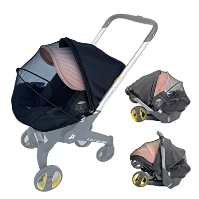 Afbeelding van vliegengaas voor kinderwagen, compatibel met de Doona universeel zonneklep