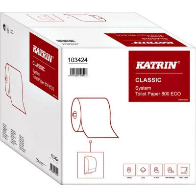 Afbeelding van Toiletpapier Katrin System 2 laags wit 36rollen