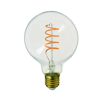 Afbeelding van Ledlamp E27 vintage Globe G95 fitting gloeilamp led filament stralingshoek 320 lamp wereldbol 4 W komt overeen met 28 warm wit licht RFDE280B95S Xanlite