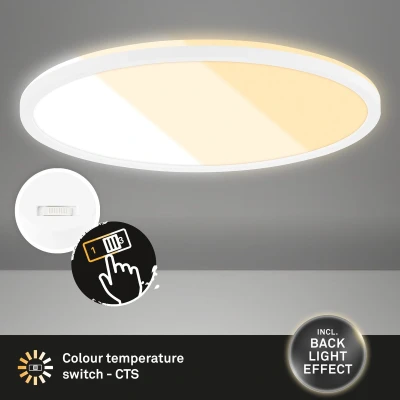Afbeelding van Briloner Leuchten SLIM Paneelverlichting 18 Watt CTS kleurwisseling wit 2000,3000,4000 Kelvin 3000 lm