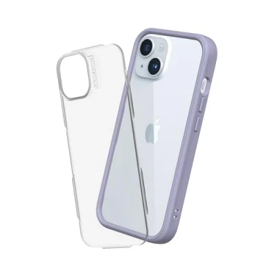 Afbeelding van RHINOSHIELD Hoesje compatibel met [iPhone 15] Mod NX personaliseerbare dunne bescherming schokabsorberende technologie [BPA vrij] lavendel