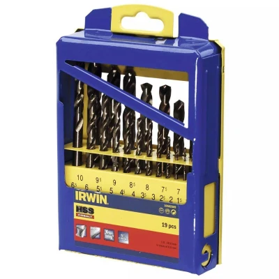 Afbeelding van IRWIN HSS Metaalboor 135 Cobalt, 19PCS Set in metalen koffer: 1,0 10,0 mm