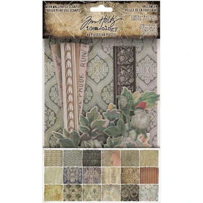 Afbeelding van Idea ology Tim Holtz Halloween Worn Wallpaper Scraps (TH94147)