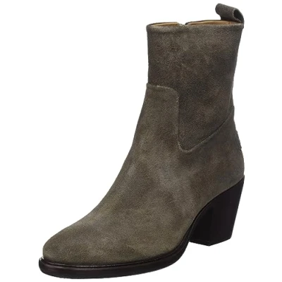 Afbeelding van Shabbies Amsterdam Korte laarzen, Dames, Maat: 37, Taupe Veloursleer