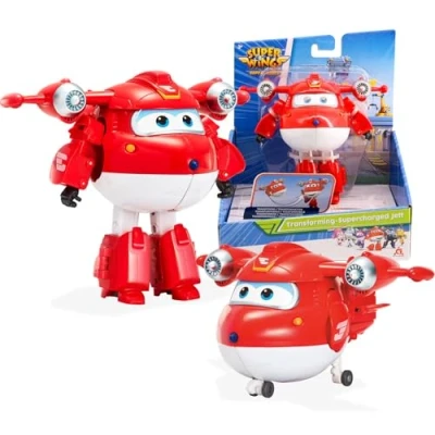Afbeelding van Figuur Super Wings Transforming JETT SUPERCHARGE 12 cm Transformable &amp; Jointed EU740283