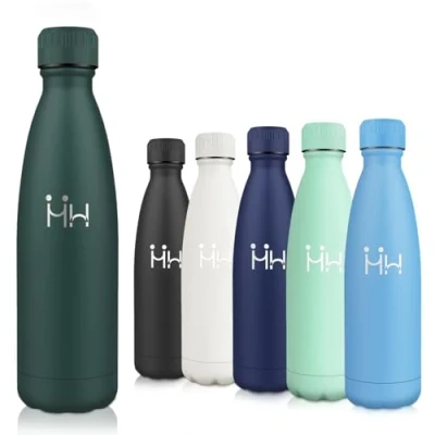 Afbeelding van Motswedi thermosfles, 750 ml, BPA vrij, 24 uur koud en 12 warm, roestvrij staal, lekvrij, thermosfles voor kinderen, drinkfles kinderen volwassenen, sport, fitnessstudio