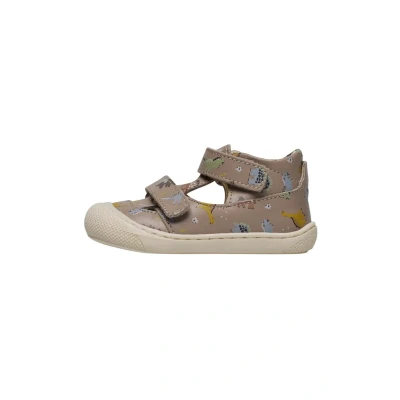 Afbeelding van Naturino Puffy Klittenbandschoenen voor kinderen, Maat: 23, Taubengrau Leer