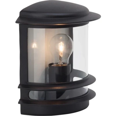 Afbeelding van Brilliant Hollywood 47880/06 Buitenlamp (wand) Spaarlamp, LED E27 60 W Zwart