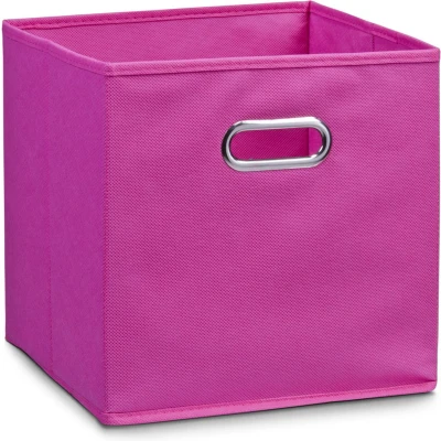 Afbeelding van Zeller kastmanden roze vierkant 28 x cm opbergmand