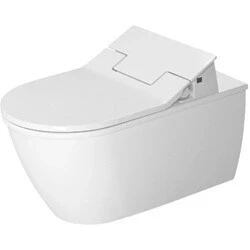 Afbeelding van Duravit ME by Starck wandcloset diepspoel met Hygieneglaze v. SensoWash closetzitting 37x57cm verdekte bevestiging wit Tijdloze uitstraling