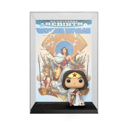 Image de Figurine Funko Pop Comic Cover Wonder Woman 80th on throne