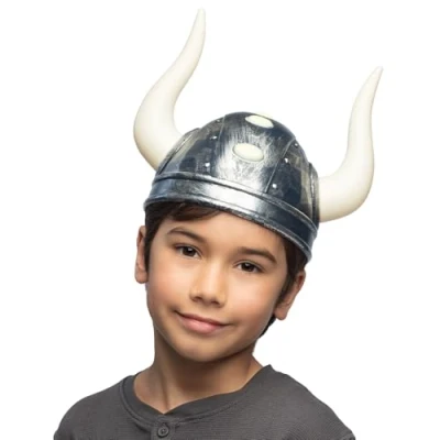 Afbeelding van Boland Vikinghelm voor kinderen, hoofddeksel, kostuumaccessoires, carnaval of themafeest