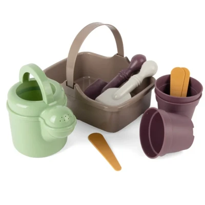Afbeelding van Dantoy green garden mand met tuinierset 11 delig