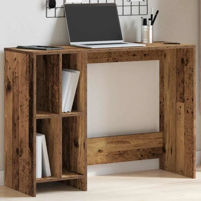 Afbeelding van Bureau 102,5x35x75 cm bewerkt hout oud houtkleurig