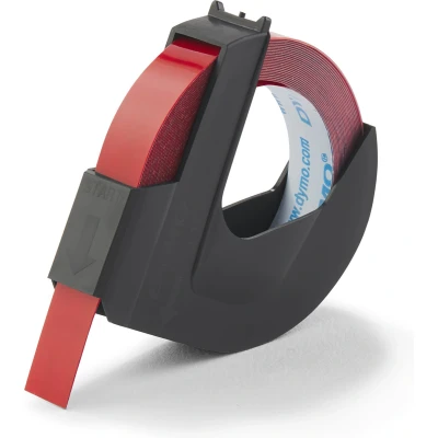 Afbeelding van Dymo S0898150 Tape Wit op rood (9 mm)
