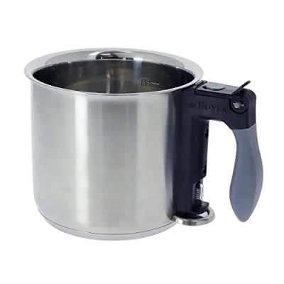 Afbeelding van De Buyer Dubbelwandige roestvrijstalen waterkoker Diameter 16,5 cm
