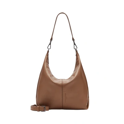 Afbeelding van LIEBESKIND BERLIN Leren schoudertas Ovis Gmelini Aries Hobo Bag Sepia Lichtbruin