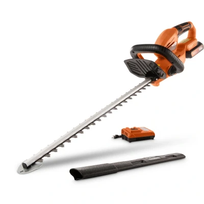 Afbeelding van Powerplus Dual Power POWDPG75320 accu heggenschaar 20V 580mm zwaardlengte 18mm mesafstand Incl. 1x 2.0Ah en lader Haagschaar voor tuinonderhoud