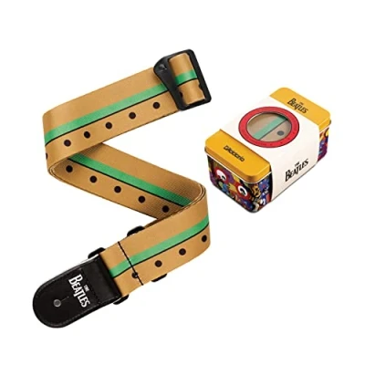 Afbeelding van D&#039;Addario 50BTYS02 The Beatles Yellow Submarine 50th Anniversary Guitar Strap Tin George gitaarband