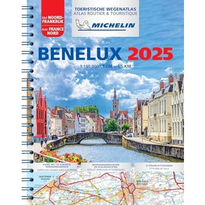 Afbeelding van Benelux 2025 Tourist and Motoring Atlas (A4 Spiral)