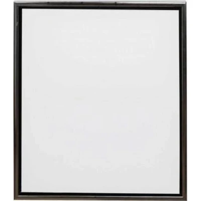 Afbeelding van ArtistLine Canvas met lijst, buitenmaat 54x64 cm, diepte 3 1 stuk, wit, antiek zilver