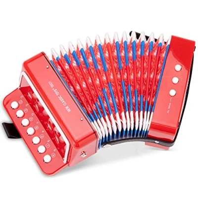 Afbeelding van NEW Classic Toys 10055 accordeon voor muziekinstrumenten met muziekboek, 230 stuks