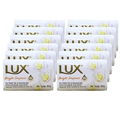 Afbeelding van LUX Bright Impress Bar Soap 12 x 80 g