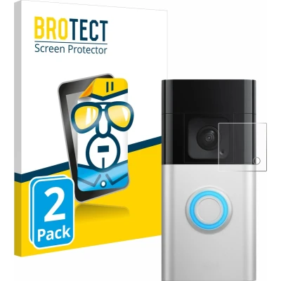 Afbeelding van BROTECT Screenprotector voor Ring Battery Video Doorbell Pro Folie Beschermfolie transparant (2 Stuks)