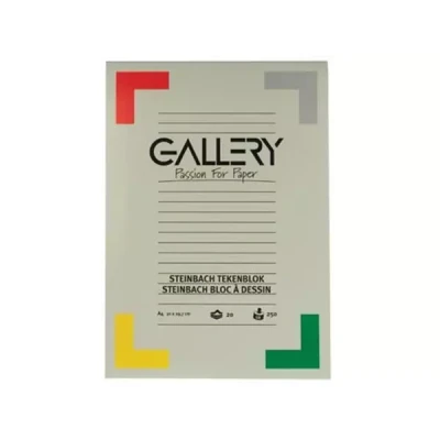 Afbeelding van Gallery Steinbach tekenblok, gekorreld, ft 21 x 29,7 cm (A4), 250 g/m², blok van 20 vel tekenpapier
