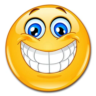 Afbeelding van Easydruck24de 1 x Smile XL I kfz_386 rond Ø 30 cm lachend emoticon voor auto, caravan, camper, weerbestendig
