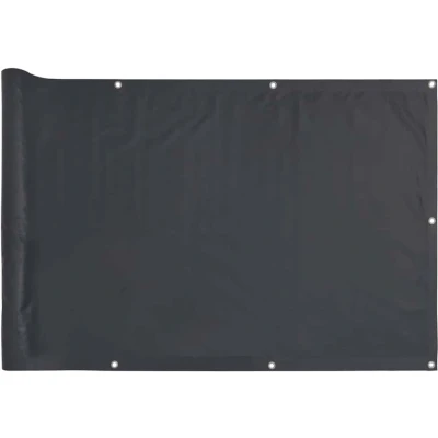 Afbeelding van Tuinscherm 600x90 cm PVC antracietkleurig