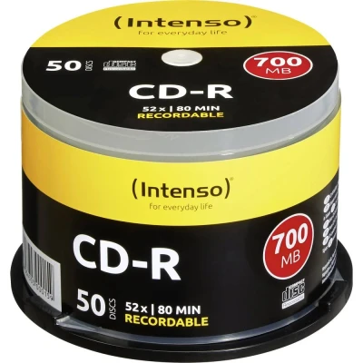 Afbeelding van Intenso 1001125 CD R 80 disc 700 MB 50 stuk(s) Spindel