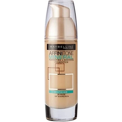 Afbeelding van Maybelline Affinitone Mineral Foundation SPF18 30ml 020 Cameo