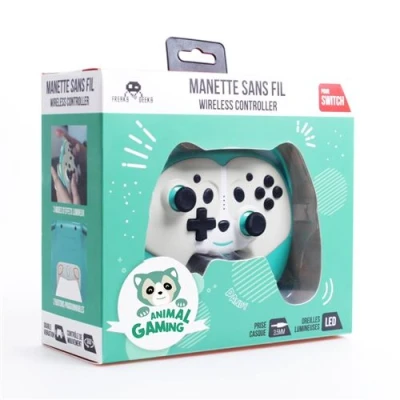 Image de Manette Gaming Switch sans fil pour enfant Freaks And Geeks Edition Pandy Vert