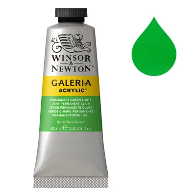 Image de Winsor &amp; Newton Galeria peinture acrylique (60 ml) 483 vert permanent clair