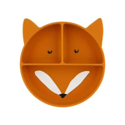 Afbeelding van Trixie Silicone divided suction plate Mr. Fox