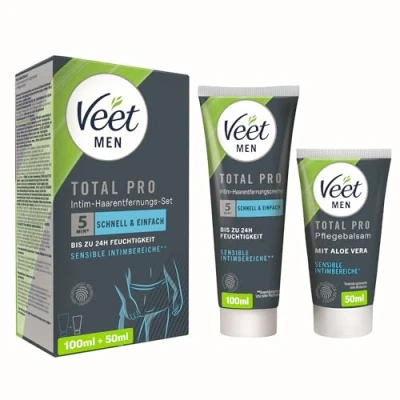 Afbeelding van VEET Men Intieme ontharingscrème 100 ml + verzorgende balsem 50 / 1 Stk.