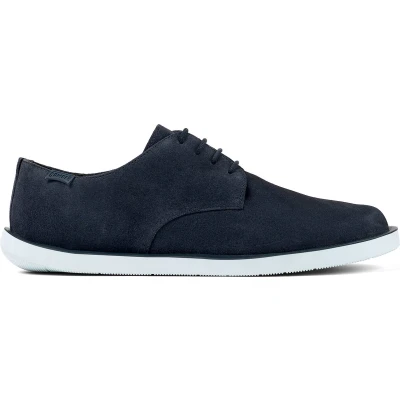 Afbeelding van Camper Wagon Sportieve veterschoenen, Heren, Maat: 43, Marine Leer