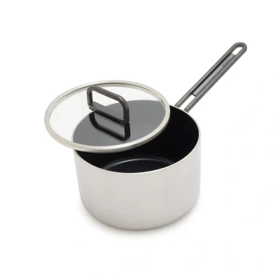 Afbeelding van Greenpan Tucci 3ply Steelpan Met Deksel 16 Cm