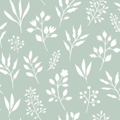 Afbeelding van ESTAhome behang bloemmotief in Scandinavische stijl mintgroen 139085 0,53 x 10,05 m