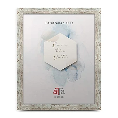 Afbeelding van aFFa frames, Hekla, MDF fotolijst, gemakkelijk te reinigen, rechthoekig, met acrylglasplaat, gebleekt grenen, 24 x 30 cm