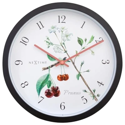 Afbeelding van Weerbestendige buitenklok 30.5 cm Wit Prunus NeXtime
