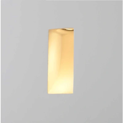 Afbeelding van Artdelight Wandlamp Gips trimless stuc rechthoek wit