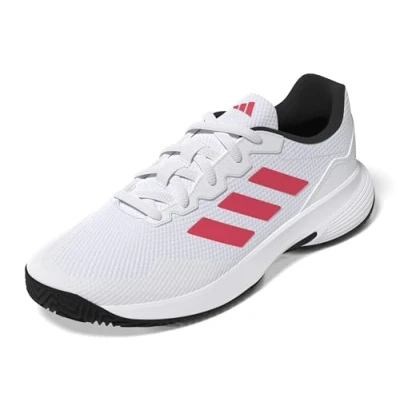 Afbeelding van adidas Performance Gamecourt 2 Tennisschoenen voor kleibanen, Heren, Maat: 42, Footwear white/lucid red/core black Textiel/ synthetisch