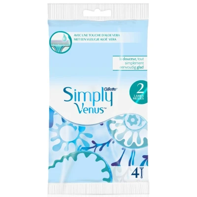Afbeelding van Gillette Venus Simply 2 Wegwerpmesjes 4 Stuks