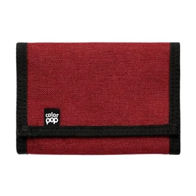 Afbeelding van Color Pop Portemonnee met Scratch, PU 13,5 x 10 cm, Scratch Bordeaux/Zwart, Klittenbandportemonnee