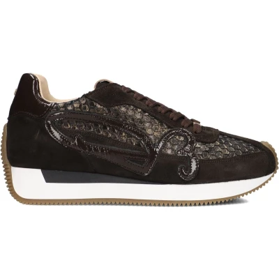 Afbeelding van Fred De La Bretoniere Yentl Sign Sneakers Dames Bruin Maat 42