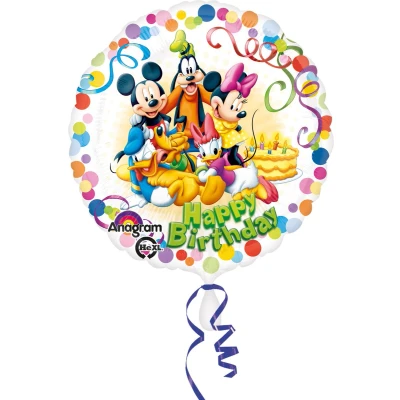 Afbeelding van Helium ballon Mickey en vrienden 45cm leeg